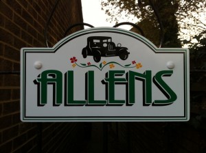 Allens house nameplate