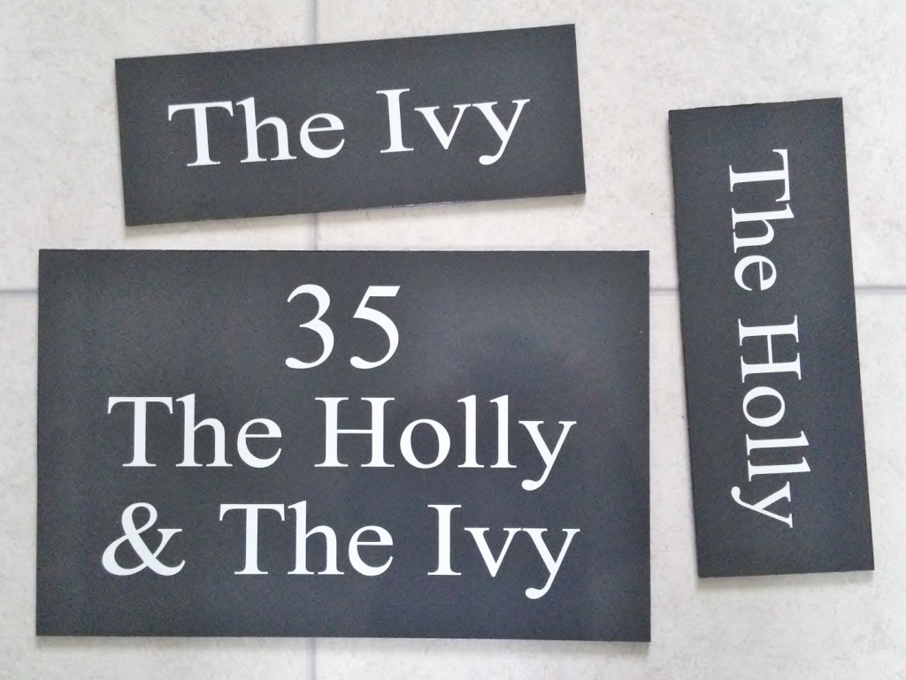 House name signs